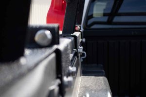 Toyota Tundra Truck Bed Rack - Fishbone Offroad - Half Height Tackle Rack - Black - `05-`22